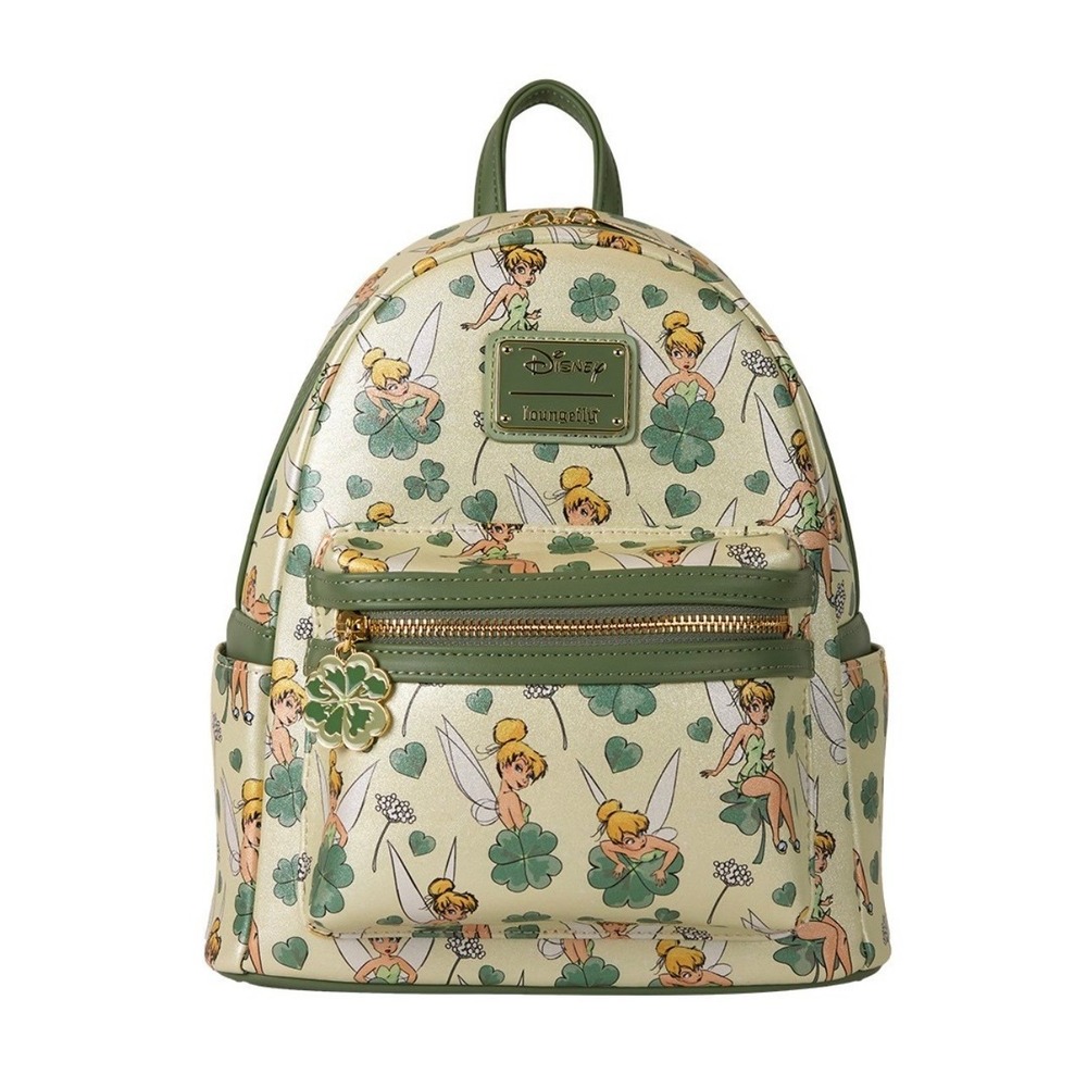 Loungefly Disney Tinker Bell 4 Leaf Clover Mini Backpack NWT
